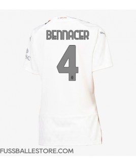 Günstige AC Milan Ismael Bennacer #4 Auswärtstrikot Damen 2023-24 Kurzarm